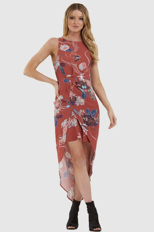 Desert Merlot Midi Dress Cozy Tie-Dye Midi Dress