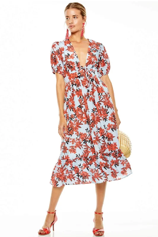 Red Sea Midi Dress Stylish Button-Down Midi Dress