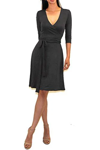 Lola's Wrap Midi Dress Chic Off-Shoulder Midi Dress