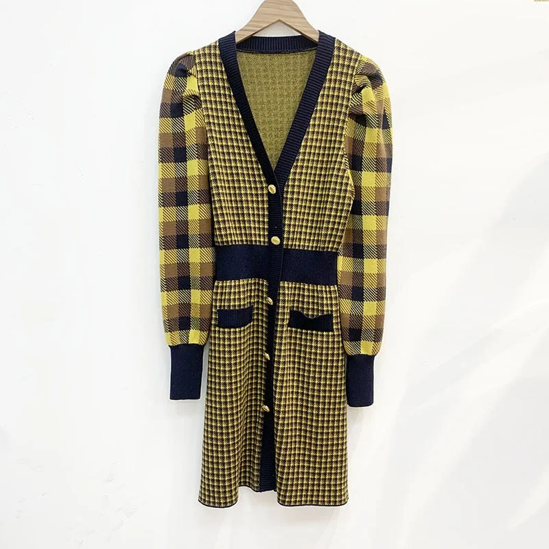 Korean Vintage Yellow Plaid Dresses for Women Designers Autumn Winter Clothes 2022 Fashion Elegant Long Sleeve Mini Dress Fashionable Off-Shoulder Mini Dress Korean Vintage Yellow Plaid Dresses for Women Designers Autumn Winter Clothes 2022 Fashion Elegant Long Sleeve Mini Dress Fashionable Off-Shoulder Mini Dress