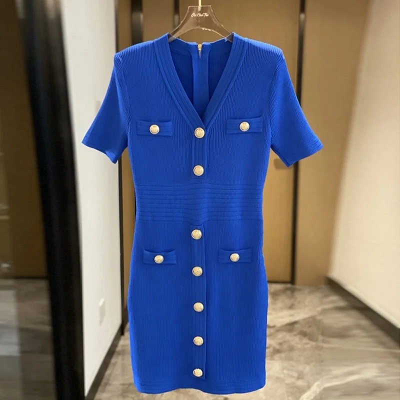 New Autumn Blue/white/black Knitted Dresses for Women 2022 Designers Casual V-neck Short Sleeve Mini Dress Female Vestidos Elegant Velvet Mini Dress New Autumn Blue/white/black Knitted Dresses for Women 2022 Designers Casual V-neck Short Sleeve Mini Dress Female Vestidos Elegant Velvet Mini Dress
