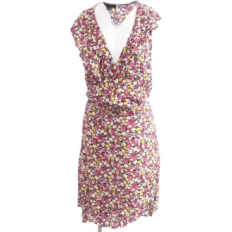 Black Floral Mini Dress Chic Halter Mini Dress