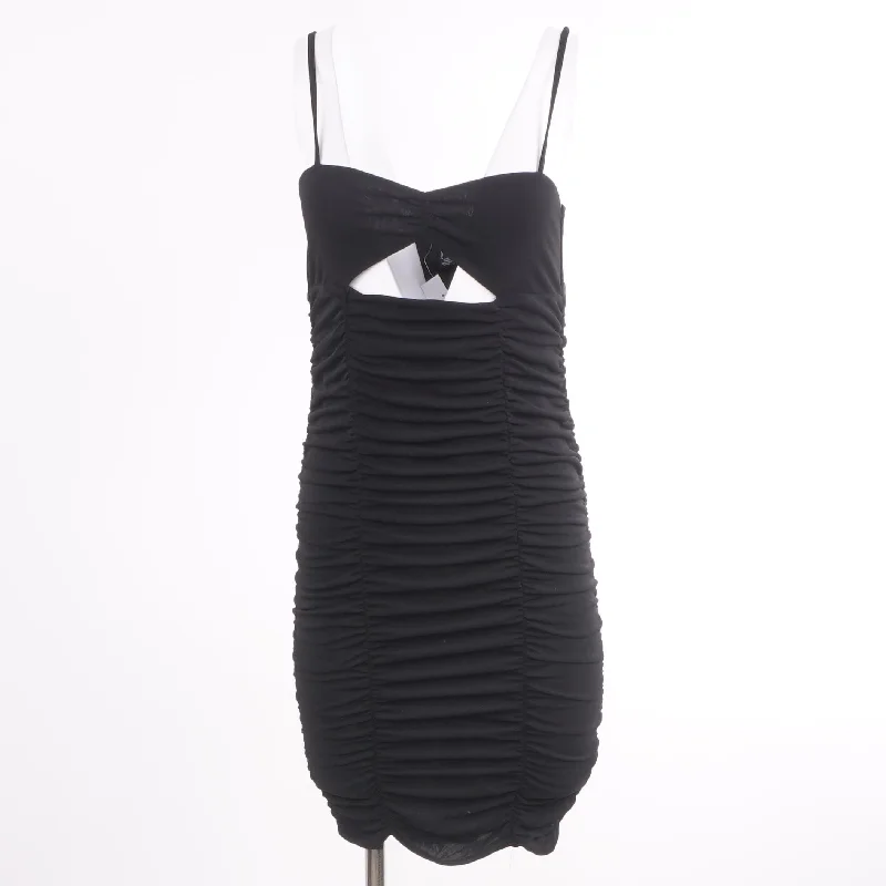Black Solid Mini Dress Classic Solid Mini Dress