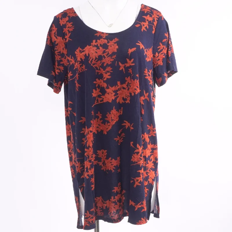 Navy Floral Mini Dress Fashionable Party Mini Dress