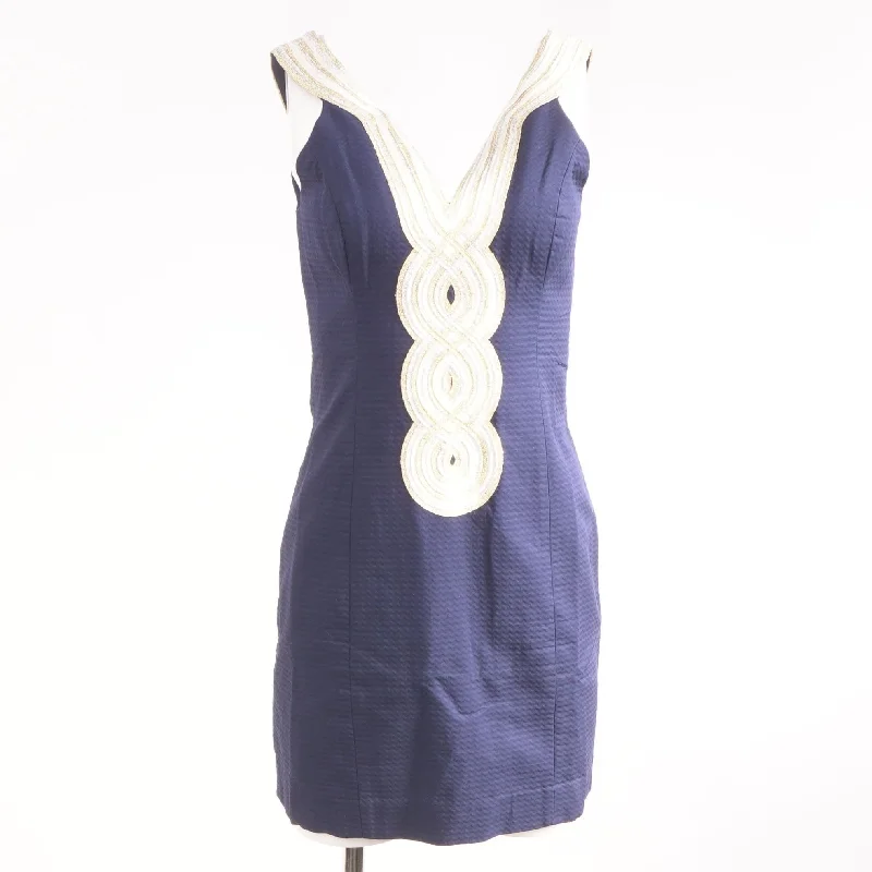 Navy Solid Mini Dress Trendy Tulle Mini Dress