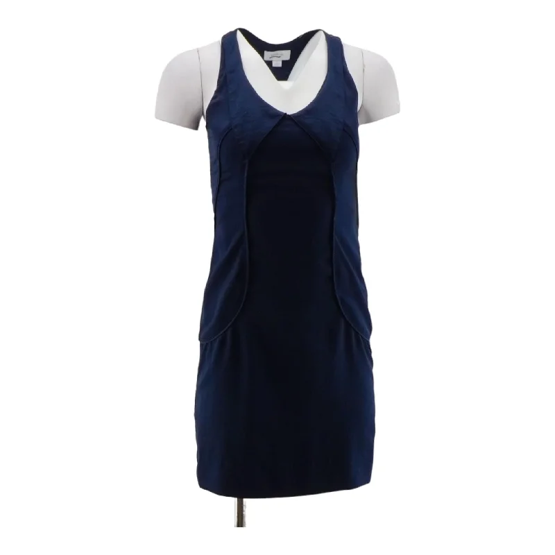 Navy Solid Mini Dress Classic Black Mini Dress
