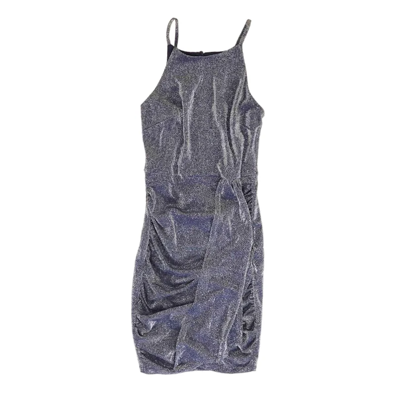Navy Solid Mini Dress Trendy Floral Mini Dress