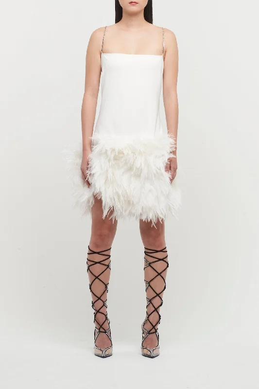 The Attico Fujiko Mini Dress Elegant Silk Mini Dress