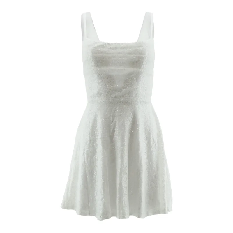 White Solid Mini Dress Classic Solid Mini Dress