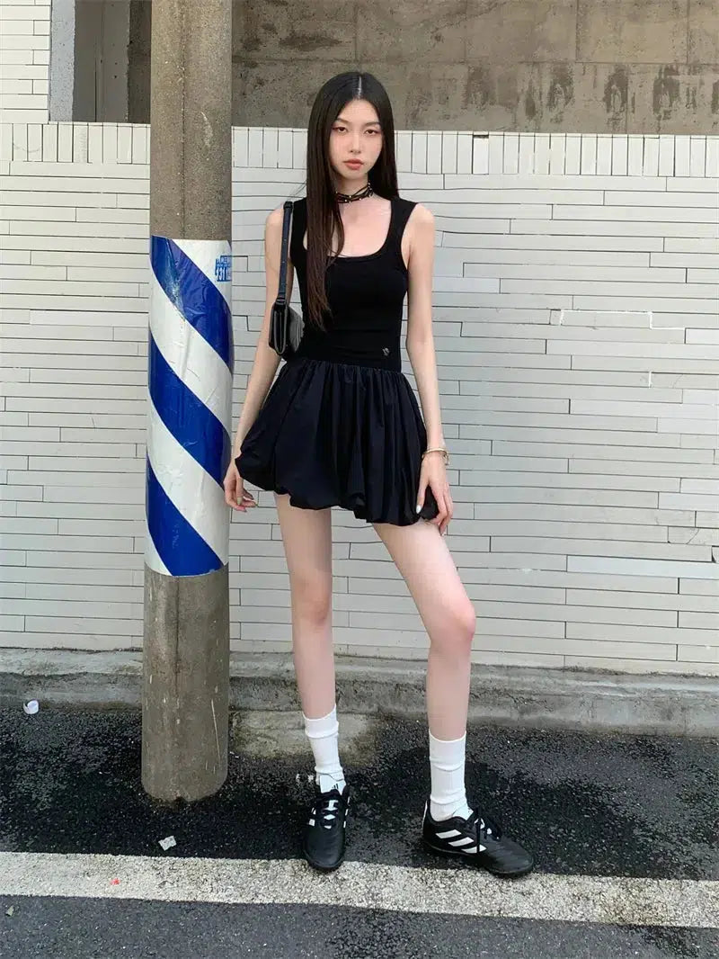 Bubble Mini Dress Trendy Tulle Mini Dress