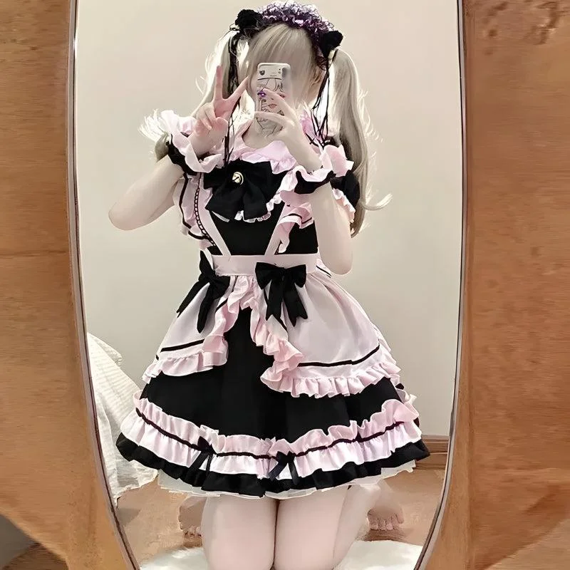 Kawaii Anime Mini Dress Stylish Sweetheart Neck Mini Dress