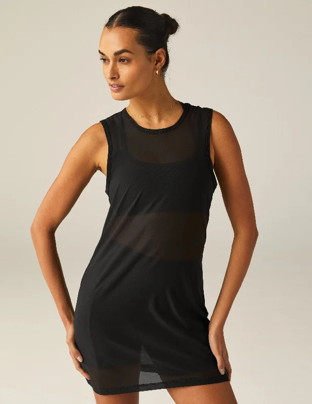 Show Off Mesh Mini Dress Elegant Mini Dress with Ruffles