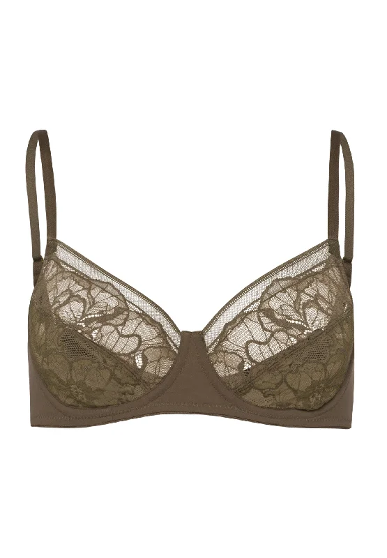 Selma Underwire Bra | Olive 70991-1775 Active Wear Bra