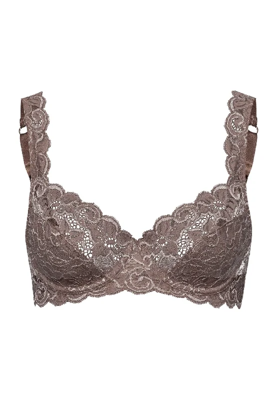 Luxury Moments Underwire Bra | Stonewash 71467-2756 Lacy Underwire Bra