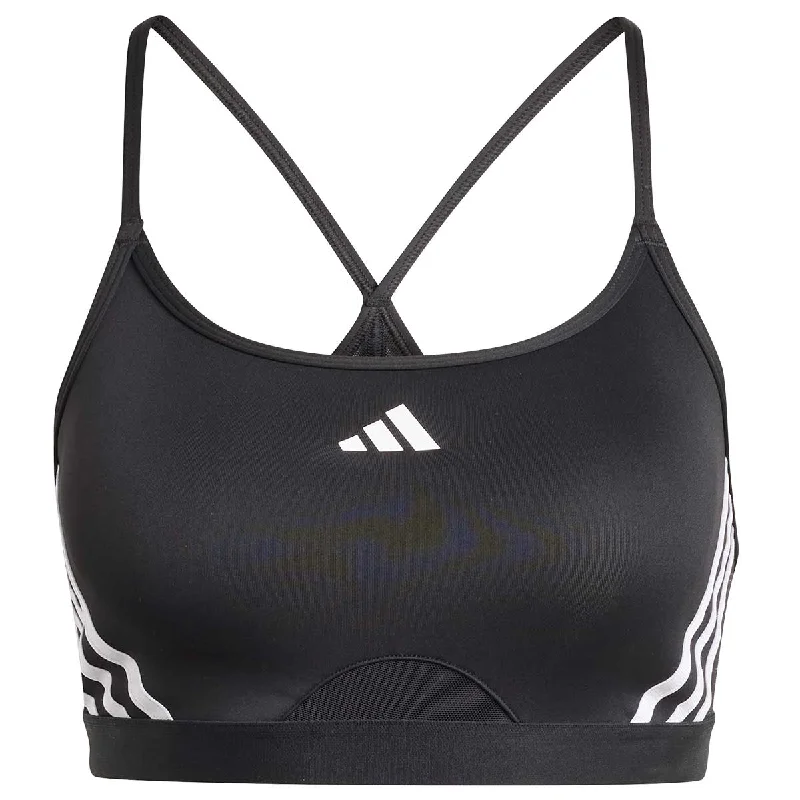 adidas Aeroreact Low Support Sports Bra - Womens - Black/White Elegant Lace Bralette