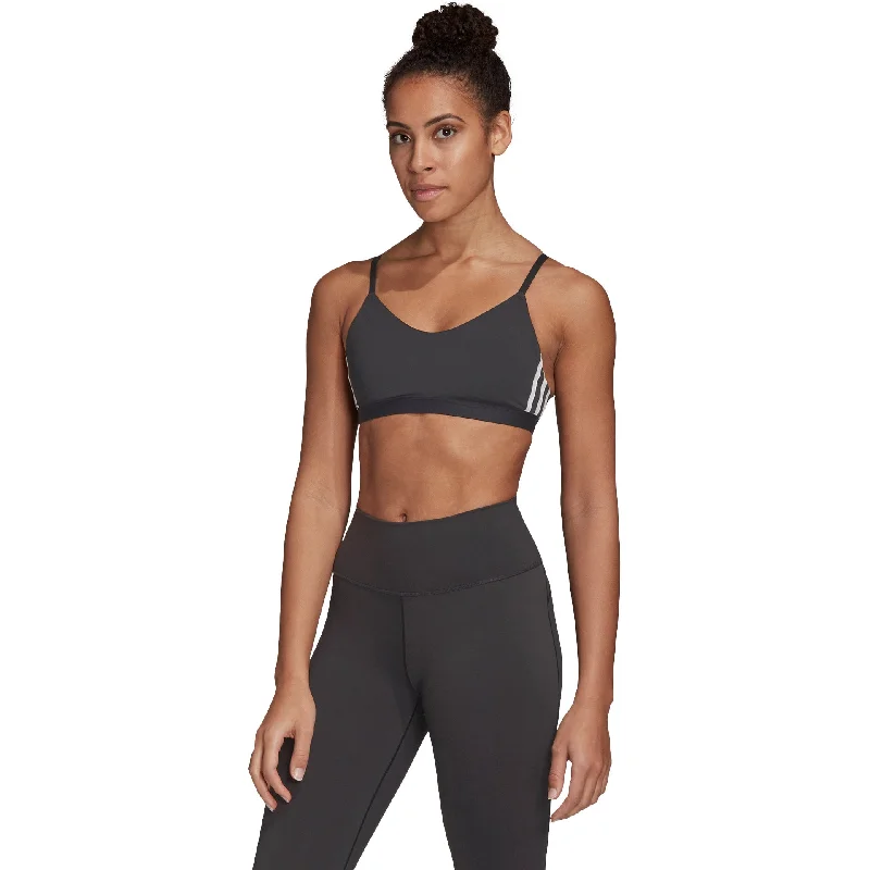 Adidas All Me 3-Stripes Womens Training Bra Full Coverage Bra