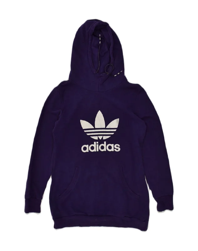 ADIDAS Womens Graphic Hoodie Jumper UK 14 Medium Purple Cotton Hoodie with Ribbed Hem Stretchable Secure ADIDAS Womens Graphic Hoodie Jumper UK 14 Medium Purple Cotton Hoodie with Ribbed Hem Stretchable Secure