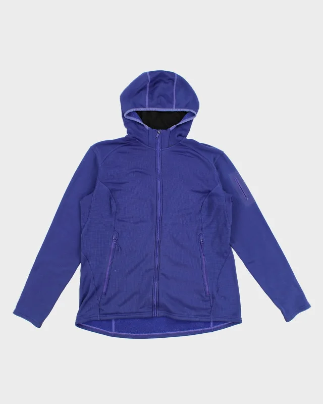 Arc'teryx Zip Up Hooded Fleece - L Hoodie with Elastic Waist Stretchable Comfortable