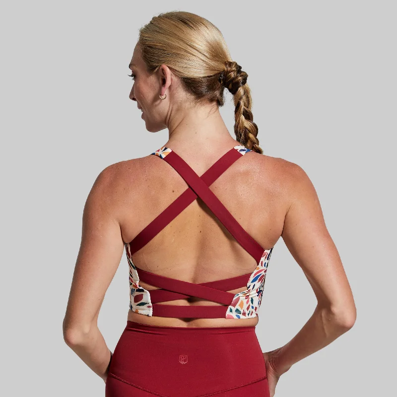 Balance Sports Bra (Stained Glass) Soft Lace Bralette