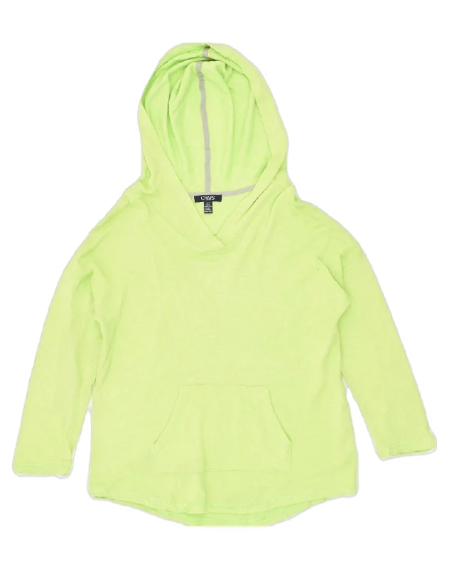 CHAPS Womens Hoodie Jumper UK 16 Large Green Cotton Hoodie with Print Artistic Unique CHAPS Womens Hoodie Jumper UK 16 Large Green Cotton Hoodie with Print Artistic Unique
