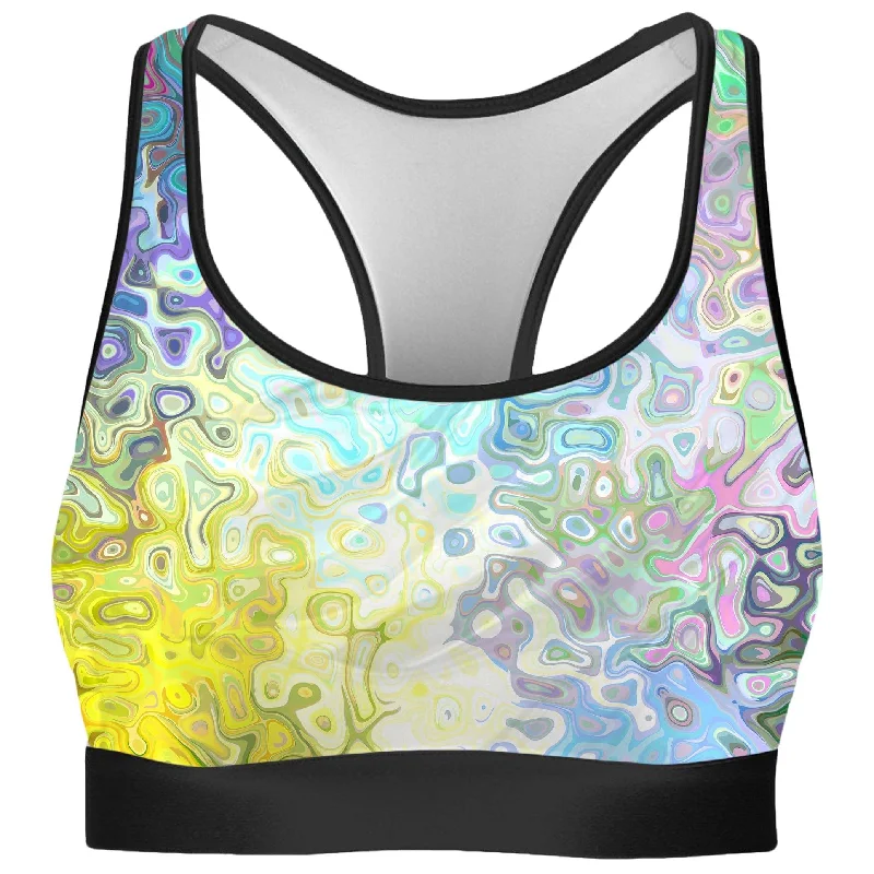 Color Jumble Rave Bra Comfortable Fit Bralette