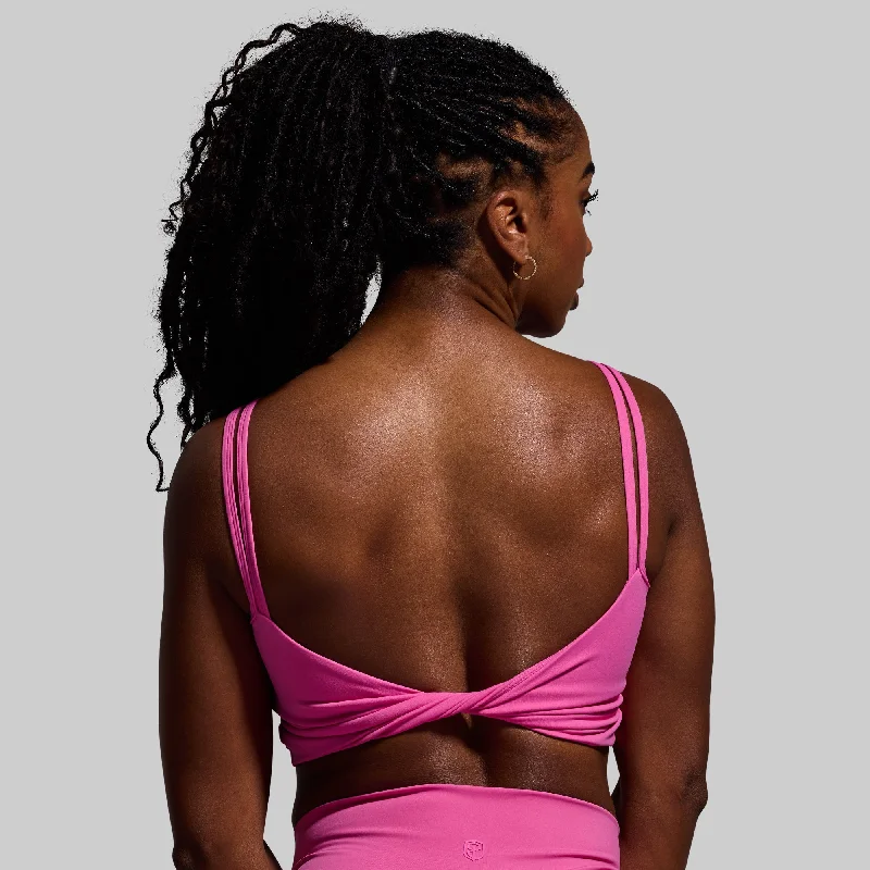 Don't Get It Twisted Sports Bra (Raspberry) Chic Lace Underwear