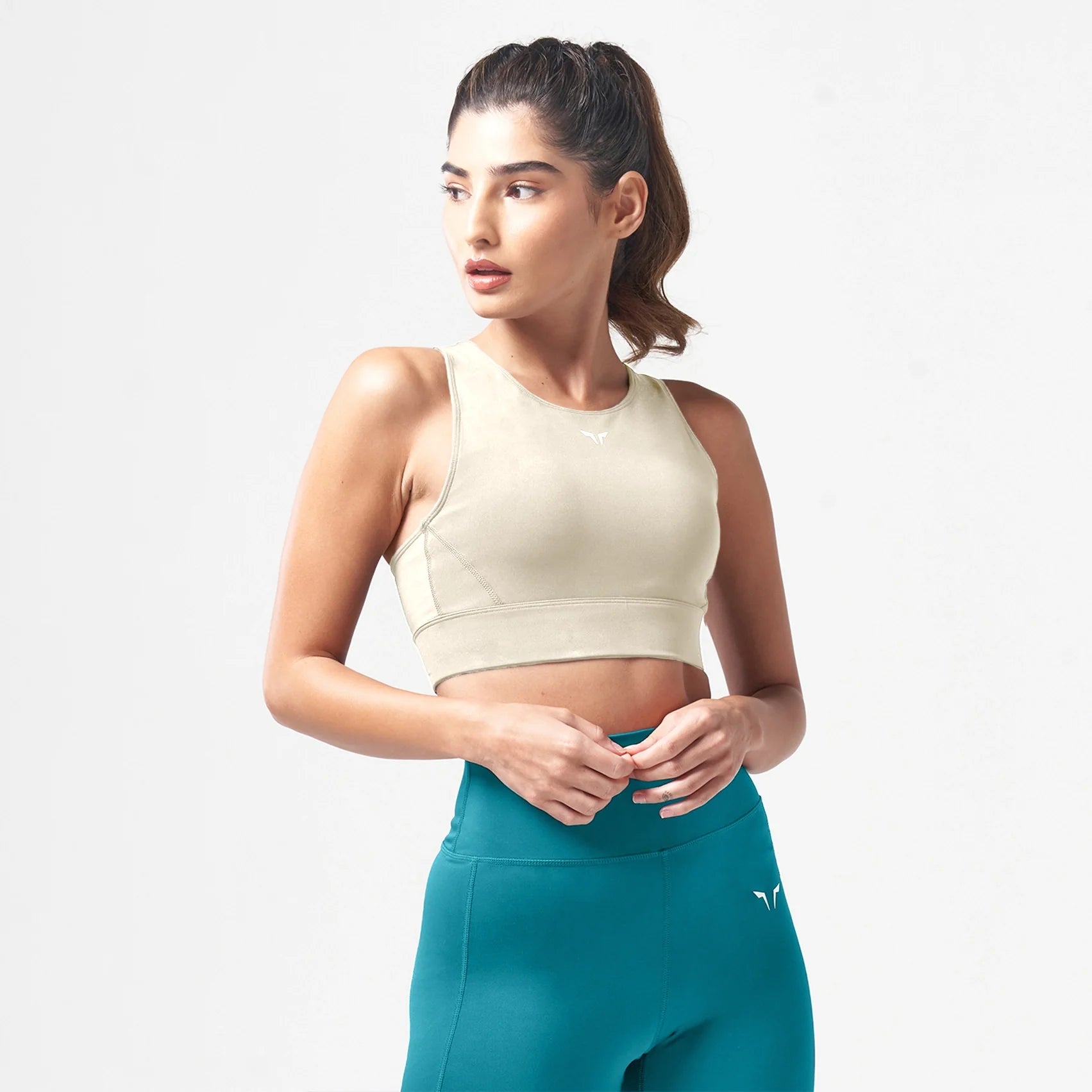 Essential High Impact Bra - Silver Lining Stretchy Wireless Bra