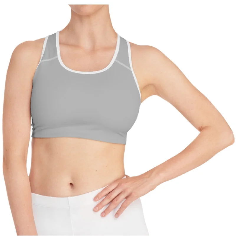 F21 Silver Sports Bra Minimalist Wireless Bra