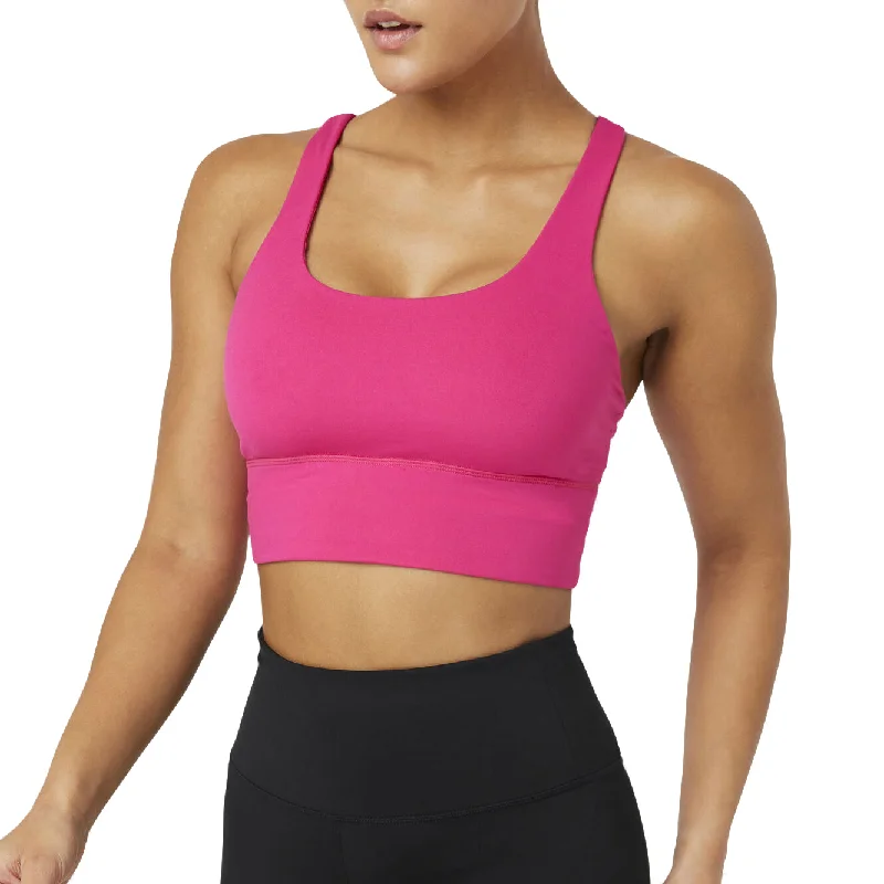 FILA Uplift Cross Back Womens Sports Bra Comfortable Lace Bralette