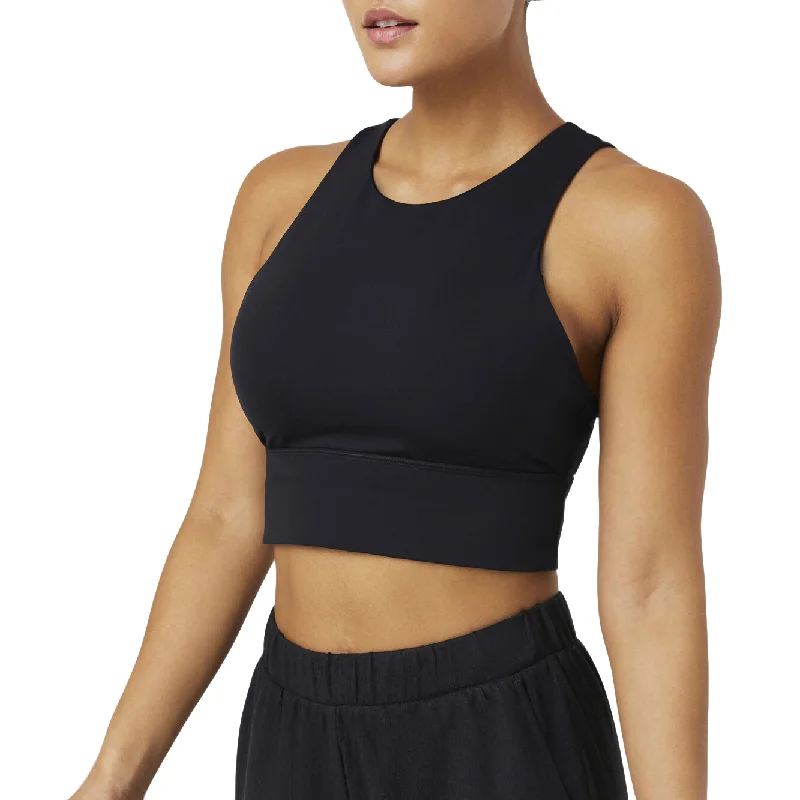 FILA Uplift High Neck Womens Sports Bra Chic Lace Underwear