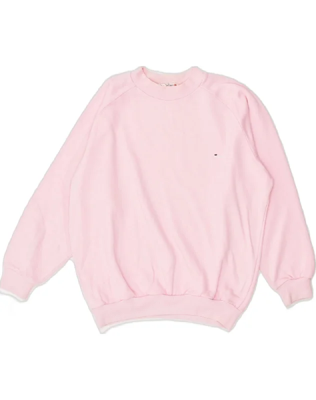 FILA Womens Sweatshirt Jumper IT 48 XL Pink Cotton Hoodie with Mock Neck Collared Structured FILA Womens Sweatshirt Jumper IT 48 XL Pink Cotton Hoodie with Mock Neck Collared Structured