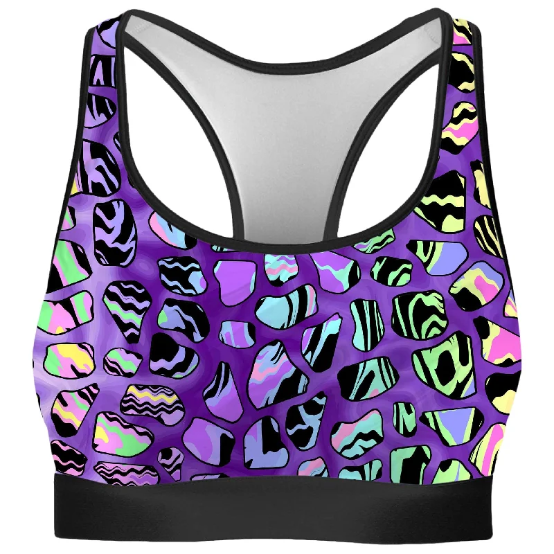 Giraffe Spots Rave Bra Stretchy Full Coverage