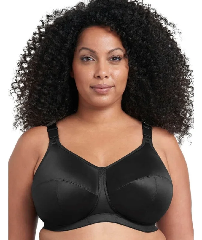 Goddess Celeste Wire-Free Bra - Black Active Support Bra