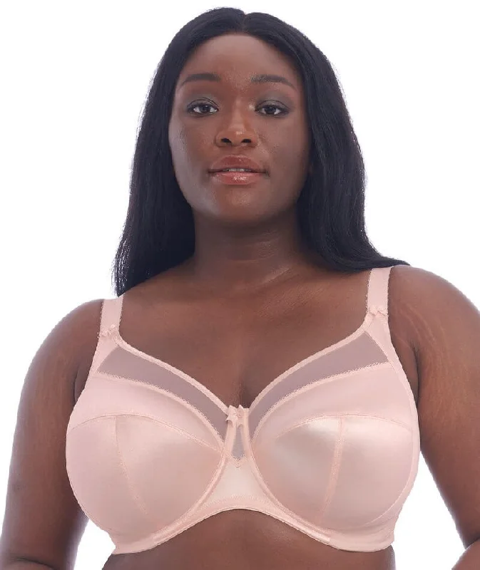 Goddess Keira Underwired Banded Bra - Pearl Blush Soft Cotton Bra