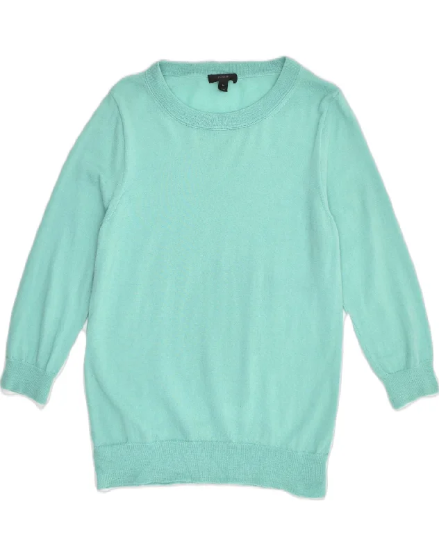 J. CREW Womens Sweatshirt Jumper UK 12 Medium Green Hoodie with High-Low Hem Asymmetrical Trendy J. CREW Womens Sweatshirt Jumper UK 12 Medium Green Hoodie with High-Low Hem Asymmetrical Trendy