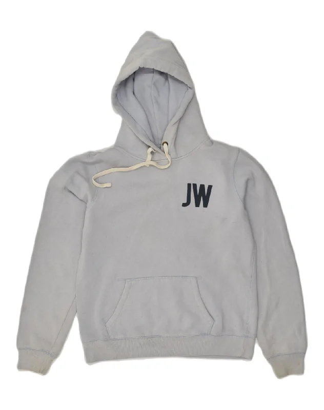 JACK WILLS Womens Graphic Hoodie Jumper UK 14 Large Blue Cotton Hoodie with Hem Contrast Bold Stylish JACK WILLS Womens Graphic Hoodie Jumper UK 14 Large Blue Cotton Hoodie with Hem Contrast Bold Stylish