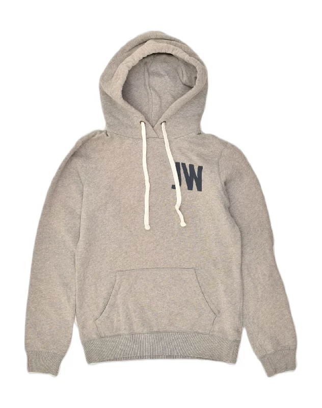 JACK WILLS Womens Graphic Hoodie Jumper UK 8 Small Grey Cotton Hoodie with High Neck Warm Protective JACK WILLS Womens Graphic Hoodie Jumper UK 8 Small Grey Cotton Hoodie with High Neck Warm Protective