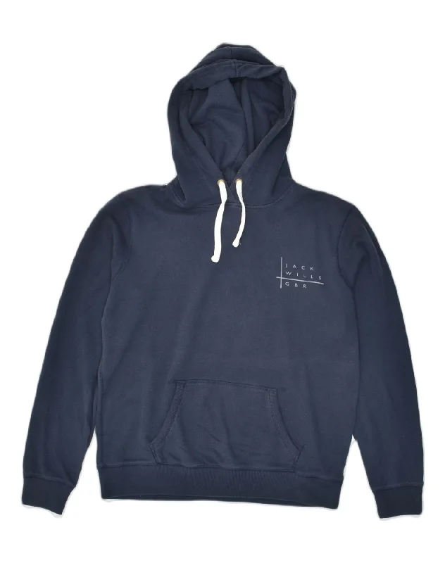 JACK WILLS Womens Hoodie Jumper UK 14 Large Navy Blue Cotton Hoodie with High-Low Hem Asymmetrical Trendy JACK WILLS Womens Hoodie Jumper UK 14 Large Navy Blue Cotton Hoodie with High-Low Hem Asymmetrical Trendy