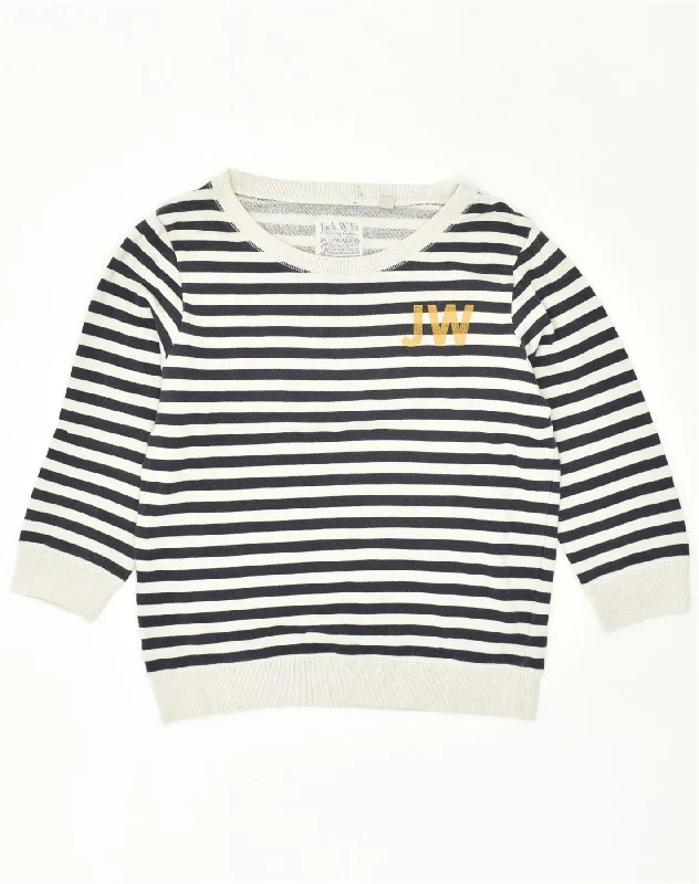 JACK WILLS Womens Sweatshirt Jumper UK 10 Small Black Striped Cotton Hoodie with Cropped Fit Short Trendy JACK WILLS Womens Sweatshirt Jumper UK 10 Small Black Striped Cotton Hoodie with Cropped Fit Short Trendy