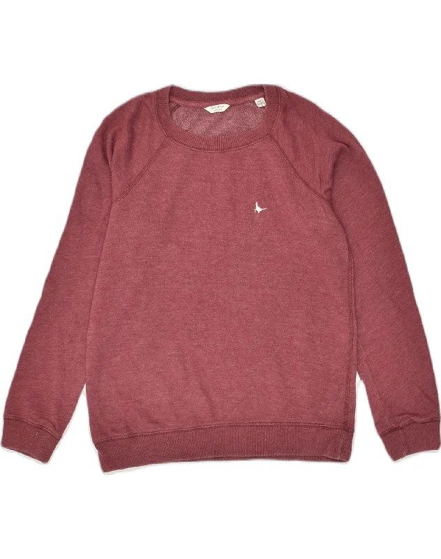 JACK WILLS Womens Sweatshirt Jumper UK 10 Small Maroon Cotton Hoodie with Camouflage Military Edgy JACK WILLS Womens Sweatshirt Jumper UK 10 Small Maroon Cotton Hoodie with Camouflage Military Edgy