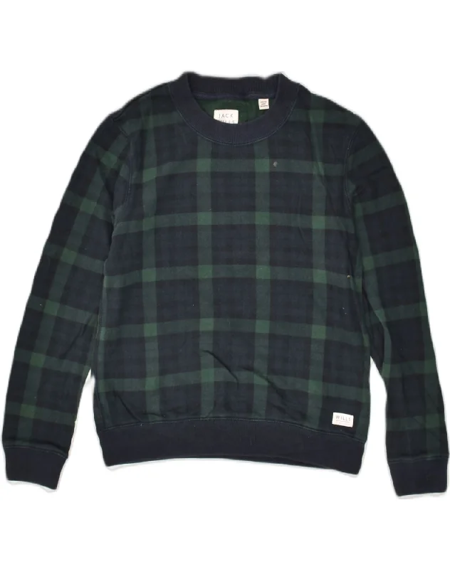 JACK WILLS Womens Sweatshirt Jumper UK 6 XS Green Check Cotton Hoodie with Gradient Ombre Colorful JACK WILLS Womens Sweatshirt Jumper UK 6 XS Green Check Cotton Hoodie with Gradient Ombre Colorful