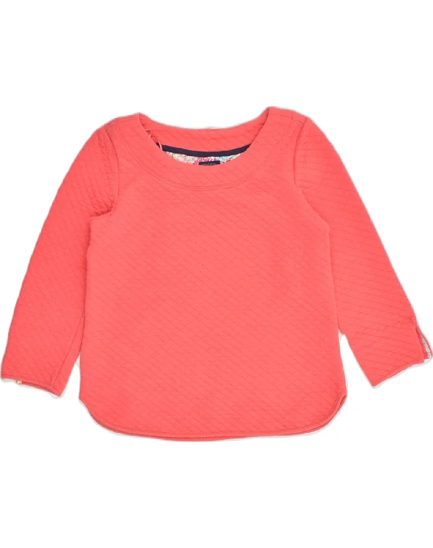 JOULES Womens 3/4 Sleeve Sweatshirt Jumper UK 10 Small Red Cotton Hoodie with Sequins Glamorous Eye-catching JOULES Womens 3/4 Sleeve Sweatshirt Jumper UK 10 Small Red Cotton Hoodie with Sequins Glamorous Eye-catching