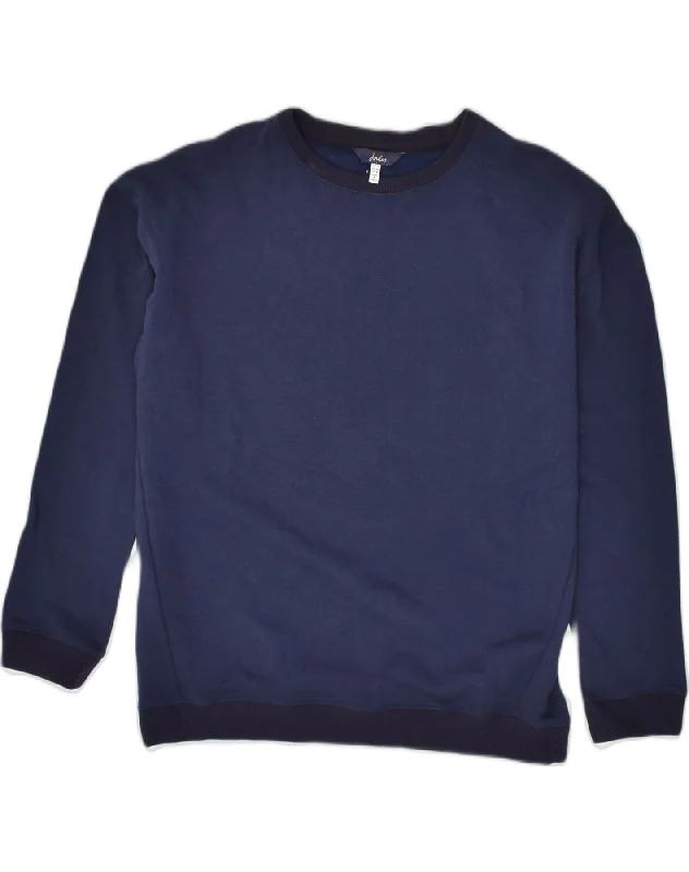 JOULES Womens Loose Fit Sweatshirt Jumper UK 12 Medium Navy Blue Hoodie with Mesh Breathable Sporty JOULES Womens Loose Fit Sweatshirt Jumper UK 12 Medium Navy Blue Hoodie with Mesh Breathable Sporty
