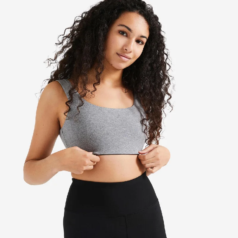 Light Support Fitness Bra 120 - Grey Versatile Bralette Set