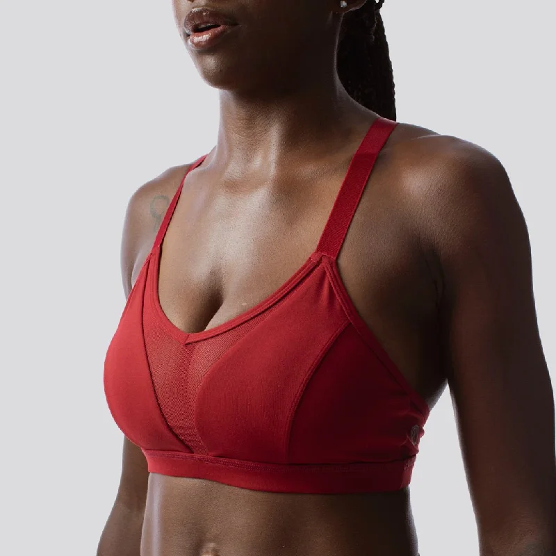 Luna Sports Bra (AScudds-Wine) Soft Padded Bralette