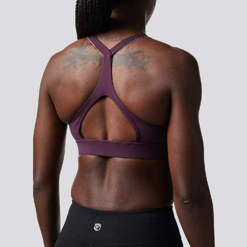 Max Effort Sports Bra (Plum) Comfortable Fit Bralette