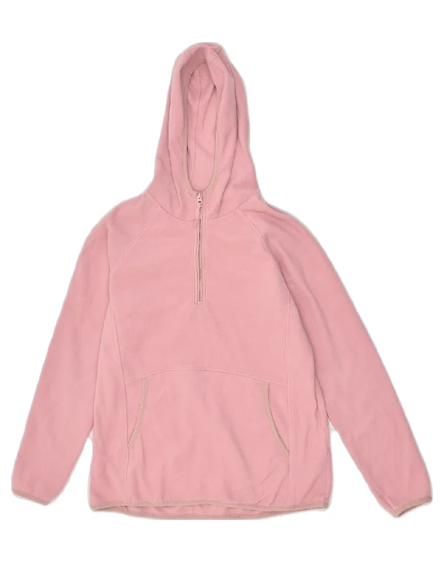 MOUNTAIN WAREHOUSE Womens Hooded Fleece Jumper UK 12 Medium Pink Polyester Hoodie with Cuffed Sleeves Snug Secure MOUNTAIN WAREHOUSE Womens Hooded Fleece Jumper UK 12 Medium Pink Polyester Hoodie with Cuffed Sleeves Snug Secure