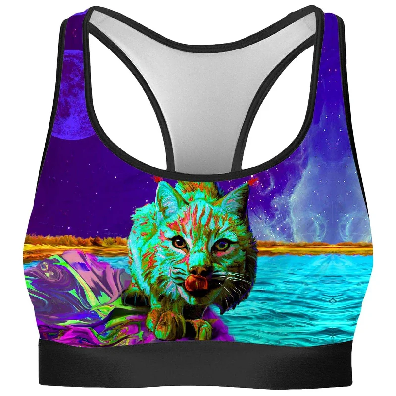 Neon Wonderland Rave Bra Comfortable Active Bra