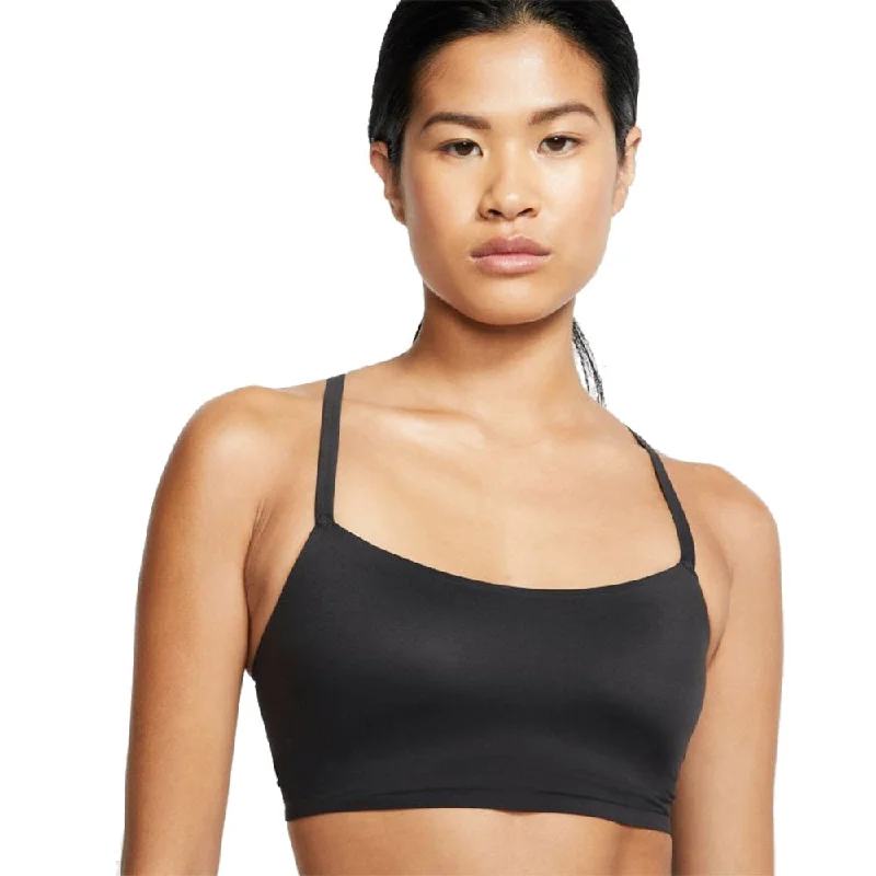 Nike Indy Luxe Light Support 1-Piece Womens Sport Bra Elegant Lace Bralette