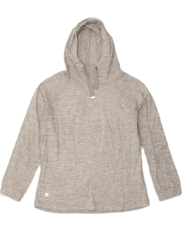 REGATTA Womens Hoodie Jumper UK 16 Large Grey Polyester Hoodie with Drawcord Adjustable Secure REGATTA Womens Hoodie Jumper UK 16 Large Grey Polyester Hoodie with Drawcord Adjustable Secure